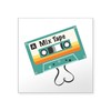 CafePress Mix Tape Sticker Square Bumper Sticker Car Decal