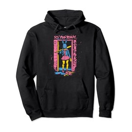 Creepy Girl Cat Grunge Slasher Pastel Goth Anime Horror Pullover Hoodie