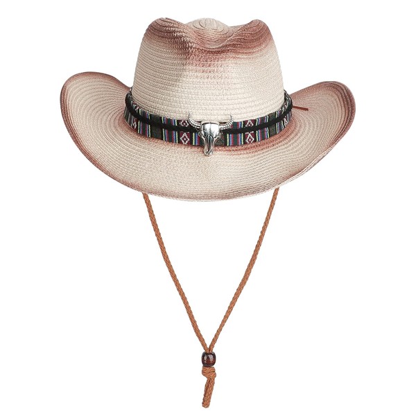 Straw Cowboy Hat for Men Women Western Cowboy Hat Cowgirl