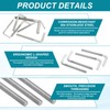 sourcing map M6x80mm 7/L-Shaped Right Angle Bolt Screw, 304 Stainless