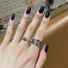COSMOO 15ml Deep Blue Quick Dry Nail Polish, Black Blue