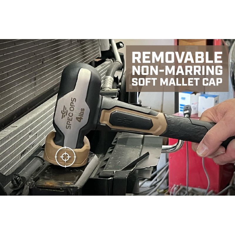 Spec Ops Tools Engineering Hammer, 4 lb Sledge hammer with