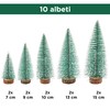 Gesar Mini Christmas Trees - 9 Pieces Artificial Christmas Tree