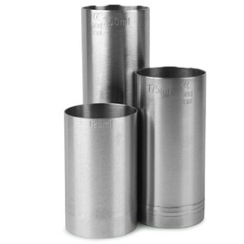 Bartopia Thimble Wine Measures Bundle Set, Stainless Steel, Silver, 20 x 12 x 20 cm