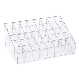 Nivofu Organizador de Pintalabios Acrílico Transparente con 40 Compartimentos, Rejillas Brillo de Labios, Cajas de Maquillaje de Escritorio, Soporte  