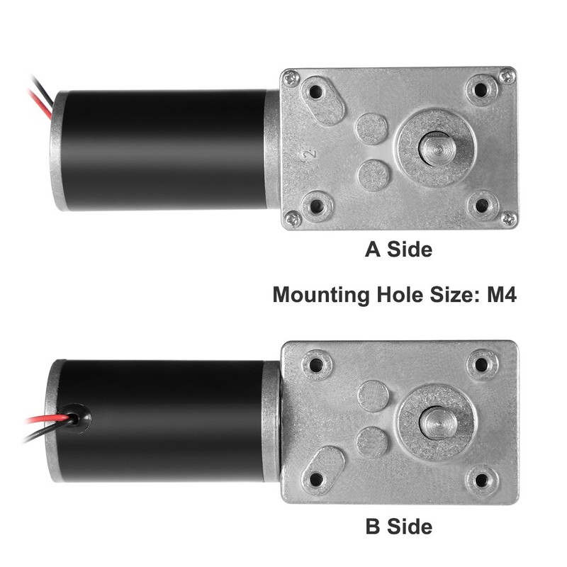 uxcell Double Shaft Worm Gear Motor DC 12V 5RPM High