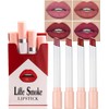 Matte Lipstick Sets,4PCS Non Stick Cup Velvet Lipstick Set,Waterproof Lipstick