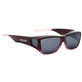 Jonathan Paul Traveler Polarized Fitover Sunglasses in Plum Pink Ombre with Grey Lenses