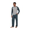 WiWi Mens Pajamas Set Viscose from Bamboo Long Sleeve Sleepwear