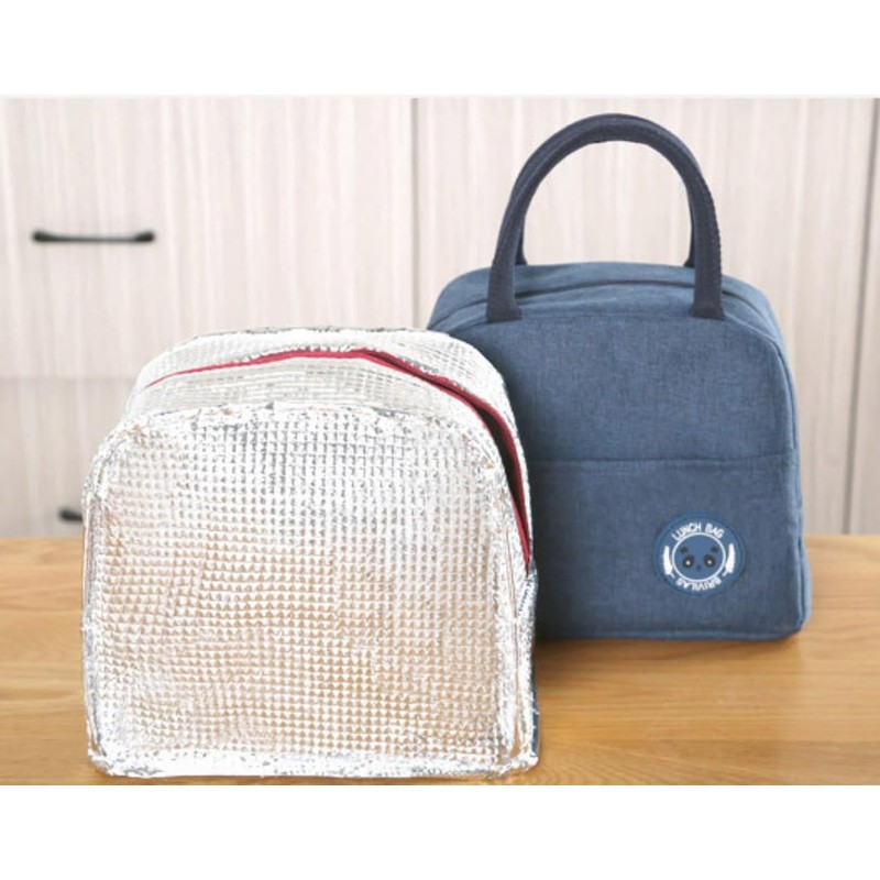 CHUANGOUONLY Pack of 2 Portable Lunch Boxes, Lunch Box Bag,