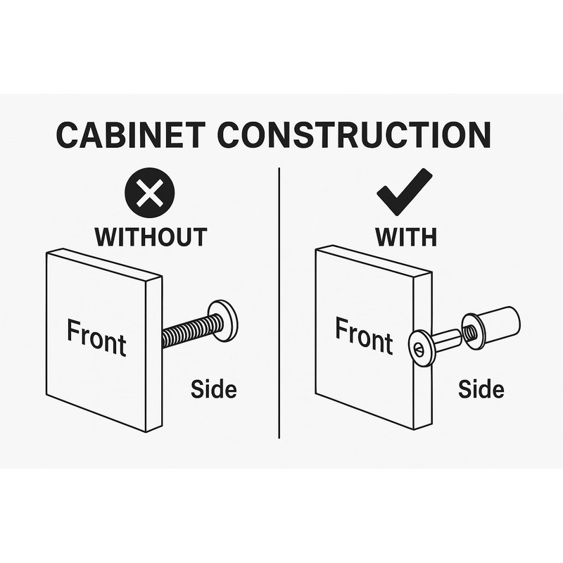 10pcs M6 X 10mm KITCHEN BEDROOM CABINET CUPBOARD FIXINGS HEX