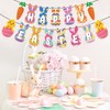 DACSTLWKJ Happy Easter Banner Decorations Bunny Easter Carrots Egg Garland