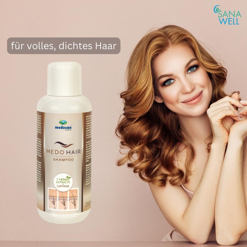 MedoHair gegen Haarausfall | mit Koffein und 7 Pflanzenextrakten |