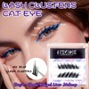 BERSHNOR Self Adhesive Lash Clusters for Cat Eye, Press On