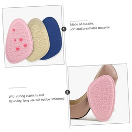 Ipetboom 1set Slip Forefoot Pads Soft Breathable Sponge High Heel Half Sole Mat for Comfortable Fit and Prevention Heels 6pairs
