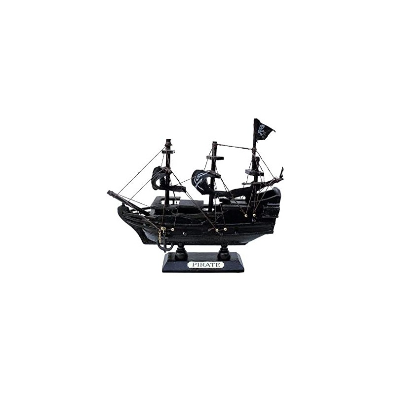 City Souvenir Shop Wooden Pirate Ship Model Small 16 x