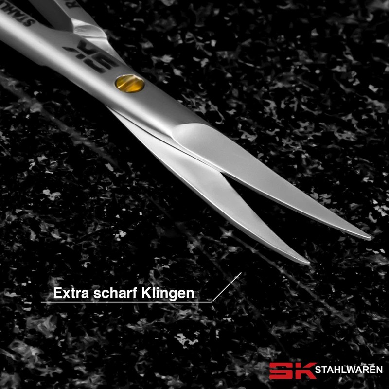 SK STAHLWAREN Premium Nail Scissors (10.5cm) - Stainless Steel Extra