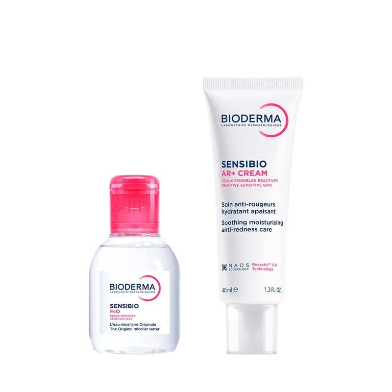 BIODERMA, Rutina para Piel Sensible, Kit Sensibio AR+ Cream 40