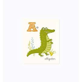 Sea Urchin Studio - A is for Alligator - ABC Alphabet Wall Art for Kids