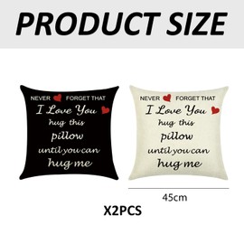 XMNIVATE 2 Pillowcases, Boyfriend Pillowcase, Girlfriend Pillow, Valentine's Day Cushion, Boyfriend Pillow, Valentine’s Day Gift for Men, Romantic Gift for Girlfriend