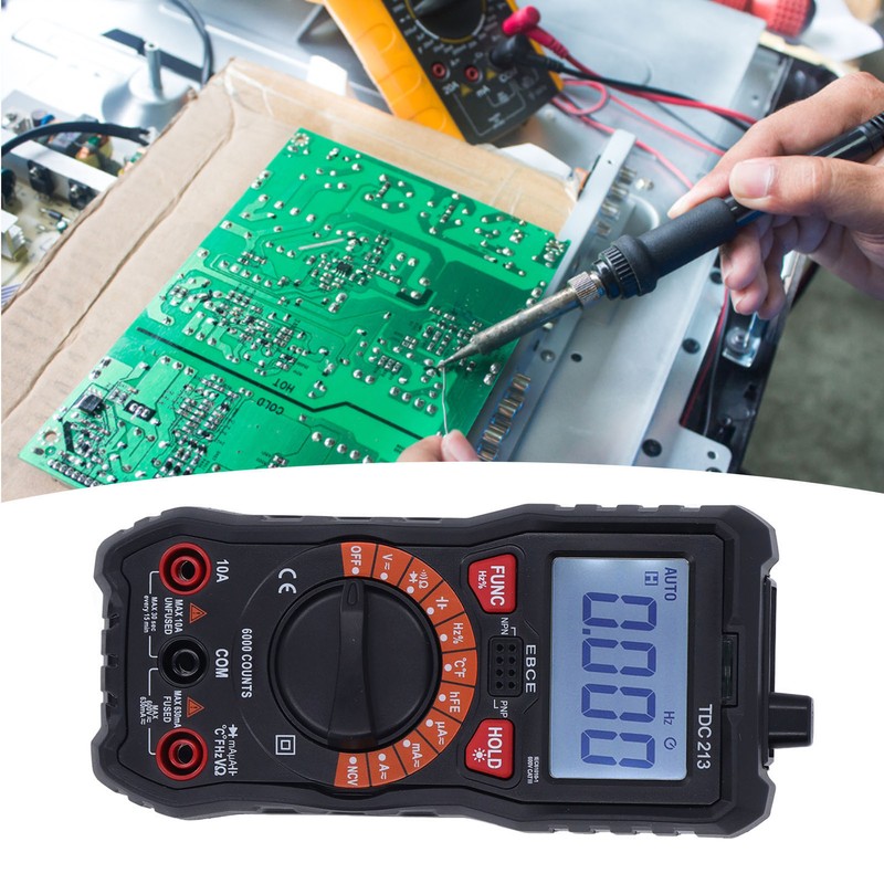 Multimeter Automatic Accurate Measurement Falling Proof Digital Display Portable Voltmeter