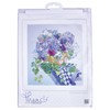Thea Gouverneur Hydrangea-Anemone On Aida Cross Stitch Kit-14.5 x 16.5-inch