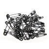Safety Pins Black Assorted Sizes