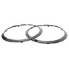 HECASA Pair Headlight Door Bezel Compatible with 2007-2015 Mini Cooper