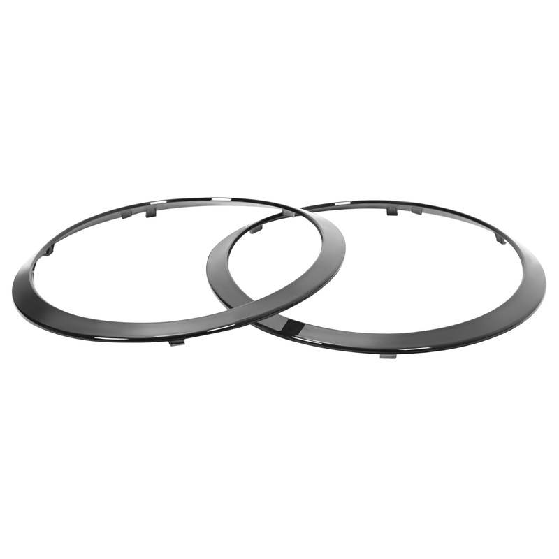 HECASA Pair Headlight Door Bezel Compatible with 2007-2015 Mini Cooper