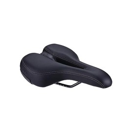BBB Cycling SoftShape Active Bicycle Saddle I Unisex Bicycle Seat I Sporty Design Bicycle Saddle with Cut-Out I BSD-121, Black