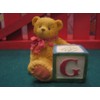 Cherished Teddies Bear with ABC Block G