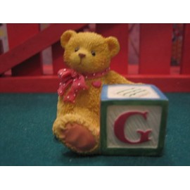 Cherished Teddies Bear with ABC Block G