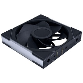 Lian Li UNI FAN TL140 LCD Reverse – 140mm ARGB PWM Fan with LCD Display, Black, Reverse Airflow, Wireless Daisy-Chain, Dual-Zone RGB, Controller-Free Installation