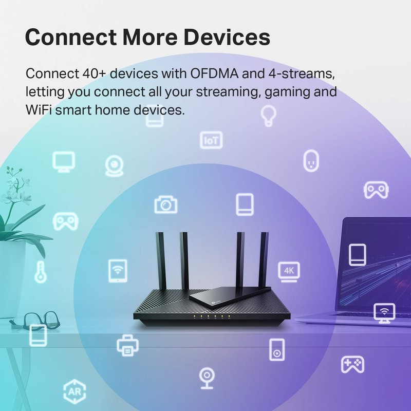 TP-Link AX1800 WiFi 6 Router V4 (Archer AX21) – Dual