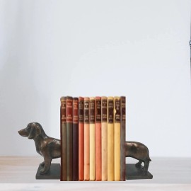Comfy Hour Farmhouse Collection 12¬† x 9¬† Set of 2 Dachshund Dog Art Bookends