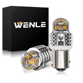 WENLE New S25 LED Double Tail Lamp Brake Lamp Vehicle Inspection Compliant White 6000K 12V/24V Compatible High Brightness Japanese-Made LED Element 2-Piece Set (Left and Right)