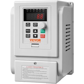 VEVOR VFD 3HP, 2.2KW, 10A, 1 Phase 220V-240V Input to 3 Phase 220V-240V Output Variable Frequency Drive, 0-400Hz VFD for AC Motor Speed Control