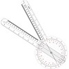 Lekgavd Goniometer 12 Inch, 360 Degree Plastic Orthopedic Angle Ruler,