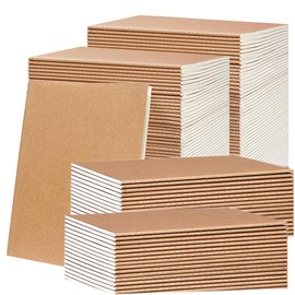 CRUKASE 100 PCS A5 Lined Notebooks Bulk, 8.3"x5.5" Kraft Paper Journals for Office Use Smooth Writing Pages with Reduced Ink Bleed-Through Professional Design for Business Notes Meeting Documents