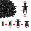 hrsyyl 100pcs Nylon Bumper Fastener Rivet Clips 8mm Push-Type Nylon