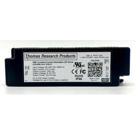 Hubbell Thomas Research Products LED30W-24-C1250-D LED Driver, Constant Current, Dry and Damp Location Rated. Dimmable