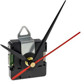 ChiliTec Radio Clock Movement 3 Metal Hands Sets Radio Clock Movement Kit Plastic Housing for Hanging DCF Clock Kit