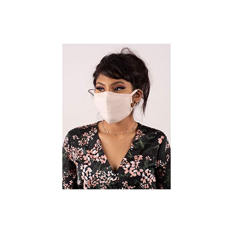 C.C Reusable Washable Adjustable Face Mask, Beige