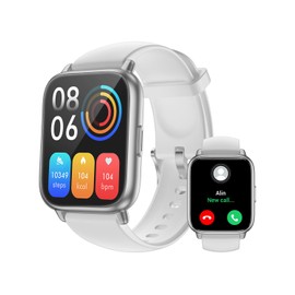 RUIMEN Smartwatch with Phone Function, Smartwatch for Men and Women, HD Touch Screen, Fitness Watch with SpO2 Monitoring, Heart Rate Monitor, Sleep Monitor, Pedometer Watch, Multi Training Modes for