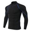 Men's High Elastic Compression Shirts Long Sleeves Sports Top for