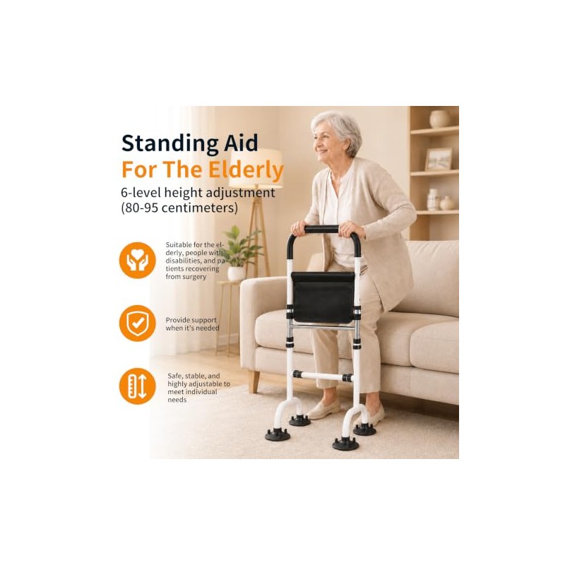 Standing Aid for Seniors, Adjustable Height Walking Aids for the