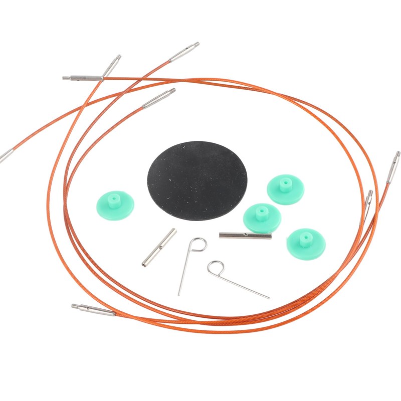 Interchangeable Carbonized Bamboo Needle Set, Aluminum Circular Knitting Needle Set