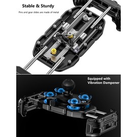 Kewig Motorcycle Fork Stem Phone Mount with Vibration Dampener, Adjustable Heavy Duty Motorcycle Phone Mount Holder Fit Stem Tube 12mm-25.4mm in Diameter, Compatibe with 5.4-7.2" Cellphone