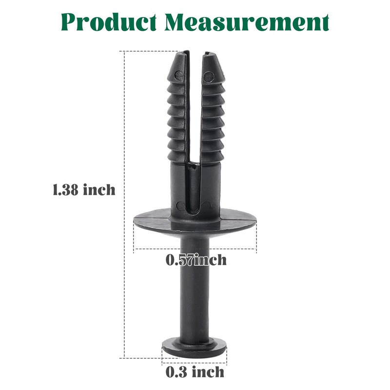10L0L Golf Cart Blind Plastic Rivets Kit Compatible with Yamaha