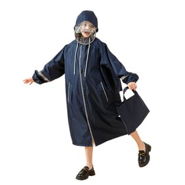 Children's Raincoat, Kappa, School Bag, Boys and Girls, Rain Poncho, Children, Rain Gear, Large Brim, Waterproof, Quick Drying, Night Reflective, Storage Bag Included, Rain Goods, Rainy Season, Heavy